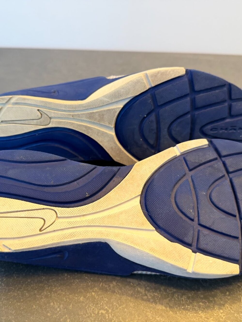Vintage Nike Air Presto Chanjo Slip-On Shoes Men’s Large White Blue 104279-011 - Picture 4 of 5